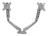 StarTech.com Desk Mount Dual Monitor Arm with USB & Audio, Grommet/Desk Clamp VESA Mount for up to 32 inch Displays, 2x USB, 2x 3.5mm audio, Ergonomic Full Motion Dual Monitor Arm, Silver