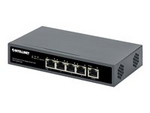 Intellinet - Switch - 4 x 10/100/1000 (PoE+) + 1 x 10/100/1000 (PoE-genomströmning)