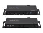 4K HDMI over Fiber Extender Kit, 4K 60Hz up to 3300ft/1km (Single Mode) or 1000ft/300m (Multimode) LC Fiber Optic, HDR/HDCP, Audio/RS232/IR Extender, HDMI Video Extender