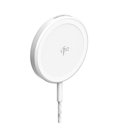 Unisynk Magnetic Wireless Charger Qi2,15W, White 2m