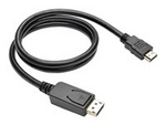 Tripp Lite Series DisplayPort 1.2 to HDMI Adapter Cable (DP with Latches to HDMI M/M), 4K, 3 ft. (0.9 m)