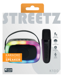 K100 Mini Karaoke Speaker with microphone 5W, black