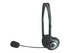 Manhattan Stereo On-Ear Headset (3.5mm) (Clearance Pricing), Microphone Boom, In-Line Volume Control, Foam Earpads, Standard 2x 3.5mm stereo jack/plug for audio/mic use, cable 2m, Black, Three Year Warranty, Blister