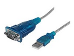 USB till seriell RS232 DB9-kabeladapter med 1 port – M/M