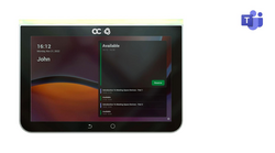 Kramer KAC-SCD-10 - Hi-res touchscreen, meeting room scheduler, Teams certified, Windows/Android com