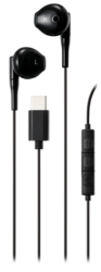 C210 Semi-in-ear earphones, 3-button, USB-C, black
