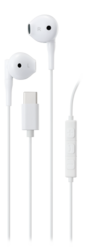 C210 Semi-in-ear earphones, 3-button, USB-C, white
