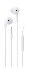 E130 Semi-in-ear headset, answer button, 3.5mm, mic, white