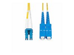 50m (164ft) LC to SC (UPC) OS2 Single Mode Duplex Fiber Optic Cable, 9/125µm, Laser Optimized, 10G, Bend Insensitive, Low Insertion Loss