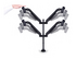 Multibrackets M VESA Gas Lift Arm Quad HD monteringssats