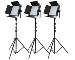 Godox Belysningskit 3X LED1000Bi II + Belysningsstativ