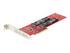StarTech.com Dual M.2 PCIe SSD Adapter Card, x8 / x16 Dual NVMe or AHCI M.2 SSD to PCI Express 4.0, Up to 7.8GBps/Drive, For 2242/2260/2280/22110mm PCIe M-Key M2 SSDs, Bifurcation Required
