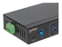 Manhattan USB-A 7-Port Hub Industrial, 7x USB-A Ports, 5 Gbps (USB 3.2 Gen1 aka USB 3.0), 20 kV ESD Protection, A/C, Bus and Terminal-Block Power Options, DIN Rail, Wall Mountable, Metal Housing, Screw-Lock Security, SuperSpeed USB, Black, Three Year Warranty, Box