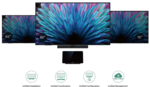 MD65 | 65"" | 3840x2160 | 500Nits | 18/7 | Inbyggd högtalare | Display for unified MTR system