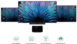 Yealink MD65 | 65"" | 3840x2160 | 500Nits | 18/7 | Inbyggd högtalare | Display for unified MTR system