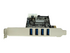 StarTech.com PCI Express (PCIe) SuperSpeed USB 3.0-kortadapter med 4 portar och 2 dedicerade kanaler på 5 Gbps – UASP – SATA/LP4-ström
