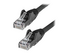 StarTech.com 1m LSZH CAT6 Ethernet Cable, 10 Gigabit Snagless RJ45 100W PoE Network Patch Cord with Strain Relief, CAT 6 10GbE UTP, Black, Individually Tested/ETL, Low Smoke Zero Halogen