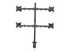 Lindy Quad Display Bracket w/ Pole & Desk Clamp monteringssats
