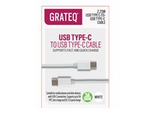 GRATEQ - USB-kabel - 24 pin USB-C (hane) till 24 pin USB-C (hane)