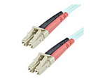 1m (3ft) LC/UPC to LC/UPC OM3 Multimode Fiber Optic Cable, Full Duplex 50/125Âµm Zipcord Fiber Cable, 100G Networks, LOMMF/VCSEL, <0.3dB Low Insertion Loss