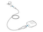 USB-kabel - USB (hane) rak till RJ-50 (hane) vinklad