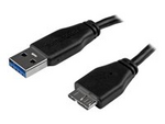 Slim Micro USB 3.0 kabel – 0,5 m