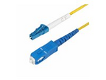 3m (9.8ft) LC to SC (UPC) OS2 Single Mode Simplex Fiber Optic Cable, 9/125µm, Laser Optimized, 40G/100G, Bend Insensitive, Low Insertion Loss
