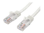 StarTech.com Cat5e patchkabel med hakfria RJ45-kontakter ? 1 m, vit