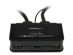 2 Port USB HDMI Cable KVM Switch with Audio and Remote Switch