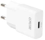 USB-C wall charger, 1x USB-C PD 30 W, slim, PPS, white