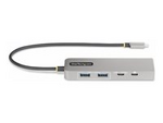 3-Port USB-C Hub with 2.5 Gigabit Ethernet and 100W Power Delivery Passthrough Laptop Charging, USB-C to 2x USB-A/1x USB-C, USB 3.2 10Gbps Type-C Adapter Hub