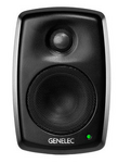 Genelec 3" Aktiv monitorhögtalare med väggfäste, skruvplint, svart     