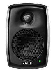 Genelec 3" Aktiv monitorhögtalare med väggfäste, skruvplint, svart     