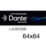 Q-SYS Software-based Dante, Utökar antal Dante kanaler till 64x64