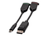 C2G 6ft (1.8m) 4K HDMI Premium Cable and Dongle Adapter Ring with Color Coded DisplayPort and USB-C