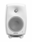 Aktiv monitorhögtalare, 5", bordsfot, RCA och XLR, vit