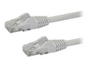 StarTech.com 100ft CAT6 Ethernet Cable, 10 Gigabit Snagless RJ45 650MHz 100W PoE Patch Cord, CAT 6 10GbE UTP Network Cable w/Strain Relief, White, Wiring is UL Certified/TIA
