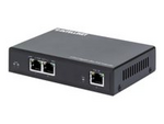 Intellinet 2-Port Gigabit Ultra PoE Extender, Adds up to 100 m (328 ft.) to PoE Range, PoE Power Budget 60 W, Two PSE Ports with 30 W Output Each, IEEE 802.3bt/at/af Compliant, Metal Housing