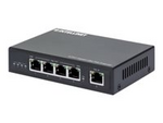 Intellinet 4-Port Gigabit Ultra PoE Extender, Adds up to 100 m (328 ft.) to PoE Range, 90 W PoE Power Budget, Four PSE Ports with up to 30 W Output, IEEE 802.3bt/at/af Compliant, Metal Housing