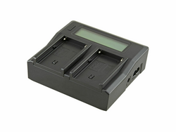 Dubbelladdare till Sony NP-F-batterier
