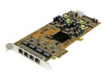 Gigabit Power over Ethernet PCIe-nätverkskort med 4 portar