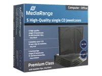 MediaRange Retail-Pack CD-Jewelcases single