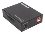Intellinet Gigabit PoE+ Media Converter, 1 x 1000Base-T RJ45 Port to 1 x SFP Port, PoE+ Injector