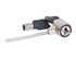 Manhattan Mobile Security Laptop Lock, Key Lock, 1.4m, Compatible with Kensington style locks, Strong Steel Cable (3mm thick), Diecast Zinc Alloy Lock, All Metal Construction Resist Tampering, Two Keys Included, Clear PVC Jacket, Lifetime Warranty, Blister