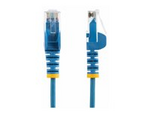 StarTech.com 1.5m Slim LSZH CAT6 Ethernet Cable, 10 Gigabit Snagless RJ45 100W PoE Patch Cord, CAT 6 10GbE UTP Network Cable w/Strain Relief, Blue, ETL, Low Smoke Zero Halogen