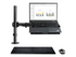 StarTech.com Laptop Desk Mount, Monitor and Laptop Mount for Desk, Displays 34in (8kg/17.6lb) & Laptops (4.5kg/9.9lbs), Adjustable & Articulating VESA Laptop Tray Arm