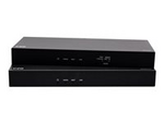 HDMI HDBaseT + 3.5mm, USB-B to A, and RS232 over Cat Extender Box Transmitter to Box Receiver