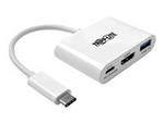Tripp Lite Series USB C to HDMI Multiport Video Adapter Converter 1080p w/ USB-A Hub & USB-C PD Charging, Thunderbolt 3 CompatibleUSB Type C to HDMI, USB-C to HDMI, USB Type-C to HDMI
