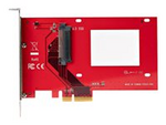 U.3 to PCIe Adapter Card, PCIe 4.0 x4 Adapter For 2.5" U.3 NVMe SSDs, SFF-TA-1001 PCI Express Add-in Card for Desktops/Servers, TAA Compliant