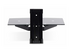 StarTech.com Floating Wall-Mounted AV Shelf, Adjustable Height Shelf For Under TV, Organize A/V Equipment On Black Tempered Glass Shelf hylla